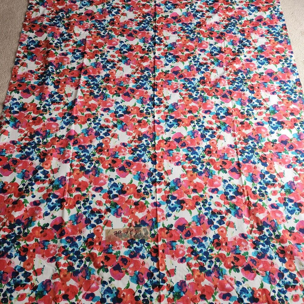kate spade Rosa Terrace rectangular Tablecloth Floral Pink Blue 61 x 79 Oblong - Picture 5 of 7
